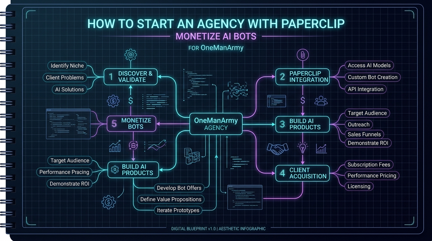 How to Start an Agency with Paperclip: Monetize AI Bots